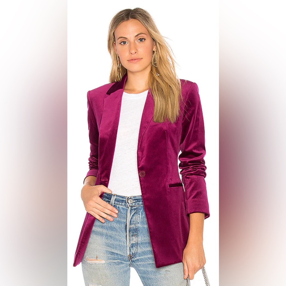 Gorgeous Magenta velvet Jacket